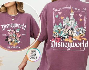 Disneyworld Florida 1971 Shirt, Disney Vacation Shirt, Retro Style Walt Disney Shirt, Comfort Colors Disney Shirt, Magical Castle Mickey Tee