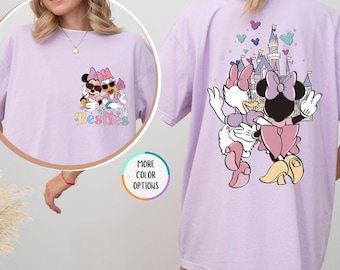 Comfort Colors® Minnie Mouse And Daisy Duck Besties T-Shirt, Disney Girls Vacation Shirt, Disney Friends Matching Shirt,Disneyland Trip Tee