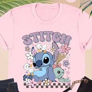 Disney Lilo And Stitch Shirt, Disney Family Matching Shirt, WDW Vacation T-Shirt, Stitch Lover Shirt, Floral Ohana Shirt, Magical Summer Tee