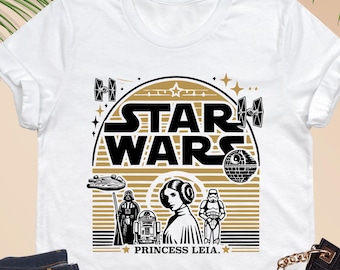 Star Wars Princess Leia T-Shirt, Womens Disney Star Wars Tee, Feminist Star Wars Fan, Gift For Woman Pro Choice, Feminism Shirt, Girl Power