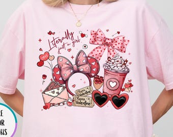 Comfort Colors Coquette Bow Disney Valentine Shirt, Minnie Love Day Tee, Disney Heart Tee, WDW Valentine Trip Shirt, Valentines Day Gift