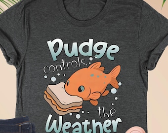 Pudge Controls the Weather Shirt, Lilo and Stitch Inspired Tee, Cute Disney Quote T-Shirt, Hawaiian Movie Graphic Gift for Disney Fans
