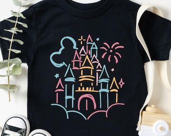 Mickey Ear Coquette Castle Baby Tee, Cute WDW Youth Shirt, Disney Coquette Girl Shirt, Disney Magical Shirt,Disneyland Baby Tee Y2k Clothing