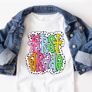 Kids First Grade Shirt, Hello First Grade Shirt, 1st Grade Shirts Girls, First Day of School, Back to School Shirt, 1st Grade Shirt for Kids