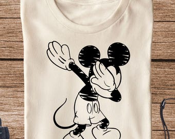 Funny Mickey Dab Shirt, Disney Dab Tee for Men, Disneyland Family Trip Shirt, Park Day Outfit, Trendy Vacation T-Shirt, Classic Disney Shirt