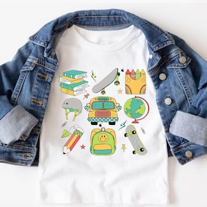 Kids Back to School shirt, Toddler School Shirt, First Day of School Shirt, Preschool Squad Shirt. Kindergarten Shirt For Boys and Girls