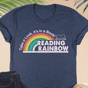 Take a Look Its in a Book Shirt, Reading Rainbow Shirt, Book Lover Tee, Funny Bookish Shirt, Librarian Tee, Book Club Shirt, Reading Teacher