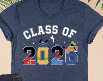 Disney Class of 2026 Shirt, Graduation Shirt for Seniors, Disney Graduation Tee, Mickey Senior Shirt, 2026 Grad Trip Tee, Grad Squad Shirt