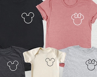 Disney Custom Family Shirts, Mickey and Minnie Pocket Shirt, Disney Vacation Trip Shirt, Disneyland Custom Tee, Disneyworld Family Shirt