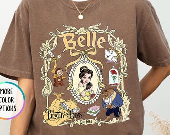 Disney Princess Comfort Colors Shirt, Coquette Bow Aesthetic Tee, Girls Disney Trip Matching Shirt, Vintage Look Princess T-Shirt, WDW Shirt