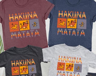 Disney Hakuna Matata Shirt, Disney Safari Family Matching Shirt,  Simba and Nala Shirt, Lion King Shirt, Animal Kingdom Shirt, Vacation Tee