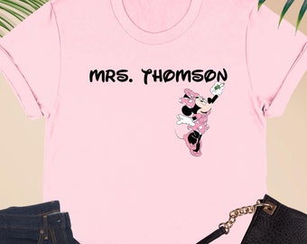 Personalized Teacher Shirt, Disney Teacher Shirt, Teacher Name Tee, Teachers Day Tee, 1st Grade Teacher Tee, Disneyworld Teacher Shirt