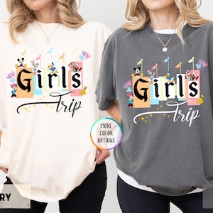 Comfort Colors Disney Girls Trip Shirt, Disneyworld Besties Matching, Disneyland Vacation, Girls Weekend Shirt, Disney Bachelorette Trip Tee