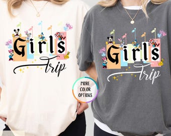 Comfort Colors Disney Girls Trip Shirt, Disneyworld Besties Matching, Disneyland Vacation, Girls Weekend Shirt, Disney Bachelorette Trip Tee