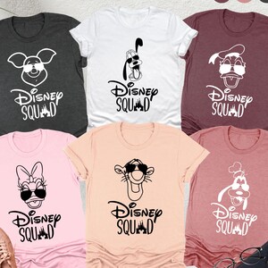 Disney Squad Shirt, Custom Disney Matching Shirt, 2025 Disney Family Shirt, Disneyland Trip Shirt, Mickey & Friends Shirt, Disney Kids Shirt