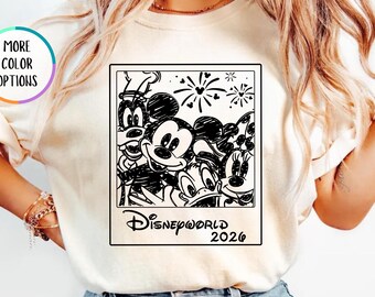 Comfort Colors Disney Trip Shirt 2026, Vintage Style Mickey Mouse Tee, Magic Kingdom Park Day T-Shirt, Disneyworld Vacation Shirt