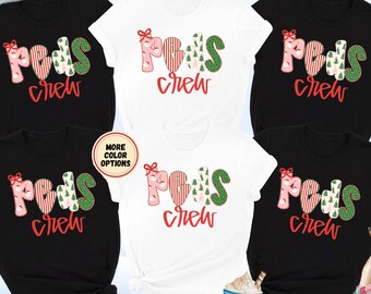 Pediatric Nurse Christmas Shirt, Peds Team Crew Squad Tee, Christmas Pediatrics Tshirt, Xmas Gift for Peds Nurse, Nurse Practitioner Tee