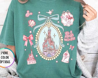 Comfort Colors Disney Princess Castle Shirt, Magic Kingdom Shirt, Vintage Castle Shirt, Disney Girls Vacation Shirt, Disney Park Womens Tee