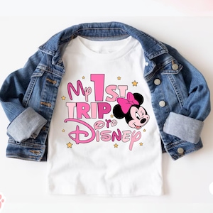 My First Disney Trip 2025 T Shirt, Mickey and Minnie 1st Disney Toddler Shirt, Kids Disneyland Tee, Disneyworld Tour, Girls Disney Trip Tees