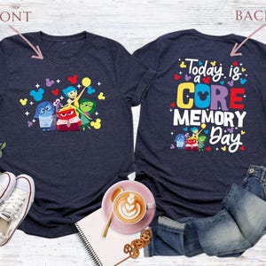 Today Is A Core Memory Day Shirt, Disney Inspired Tee, Disney Kids Shirt, Inside Out Character Shirt, Disneyland Birthday Trip, Vacation Tee