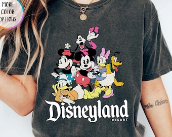 Comfort Color Disneyland Shirt, Matching Disney Family Tee, Mickey and Friends Shirt, Disneyland Gift Shirt for Trip, Disney Vacation Shirt