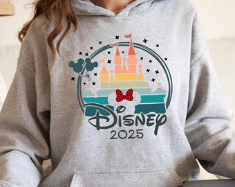 Disney 2025 Sweatshirt, Disneyland Hoodie, Disney 2025 Trip Sweatshirt, Mickey Minnie Sweatshirt, Disney Castle Sweatshirt, Disneyworld Tee