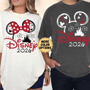 Comfort Colors® Disney 2025 Shirt, Mickey and Minnie, Family Vacation Shirt, Disney Trip 2025 Shirt, Disney Magic Castle Shirt, Disney 2025