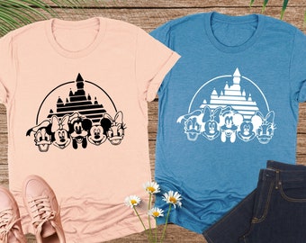 Mickey And Friends Shirt, Disney Castle Shirt, Disney Characters, Magical Kingdom Shirt,Disneyland Shirt,Disney Vacation,Disney Family Shirt