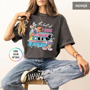 Camiseta Disney de 40.º cumpleaños con colores cómodos, edición limitada de 1986, regalo de 40.º cumpleaños para mujer, camiseta de Disneyland para 40.º cumpleaños imagen 10