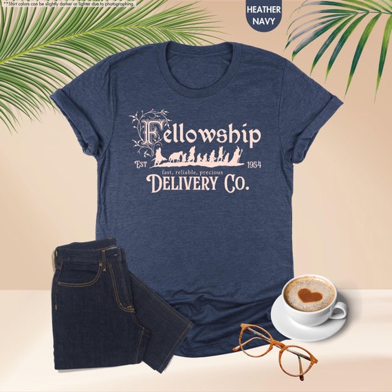 Fellowship Delivery Co Shirt, Fantasy Book Lover Tee, Vintage Adventure Shirt, Epic Journey Graphic, Retro Fantasy Bookish, Book Nerd Gift