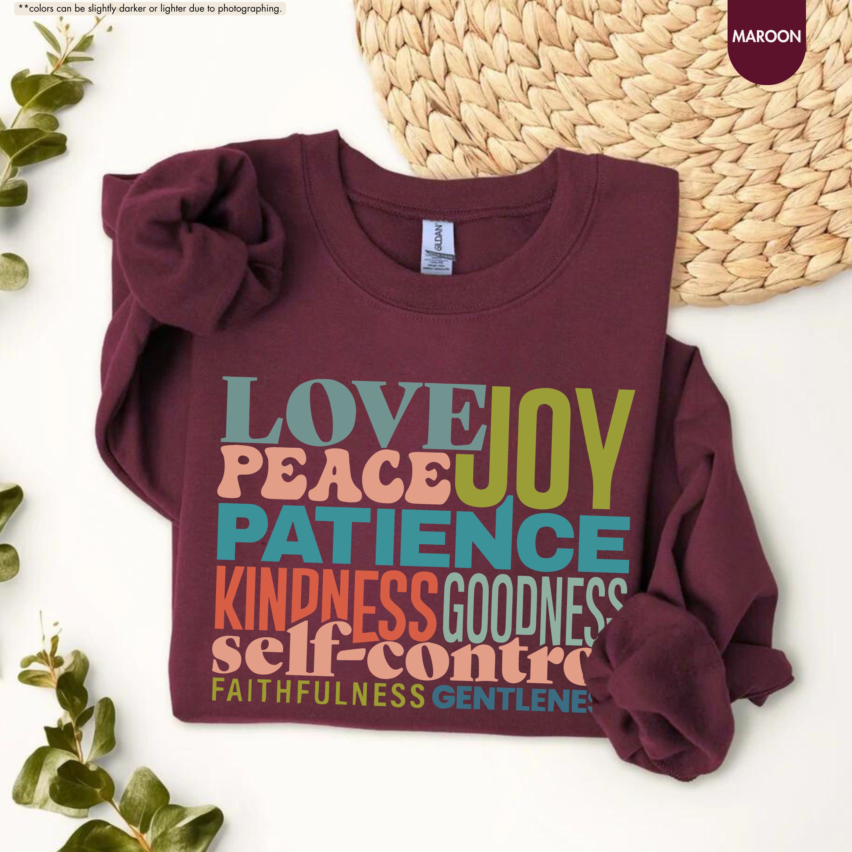 Fruits of the Spirit Shirt, Bible Verse Sweatshirt, Christian Shirt ...