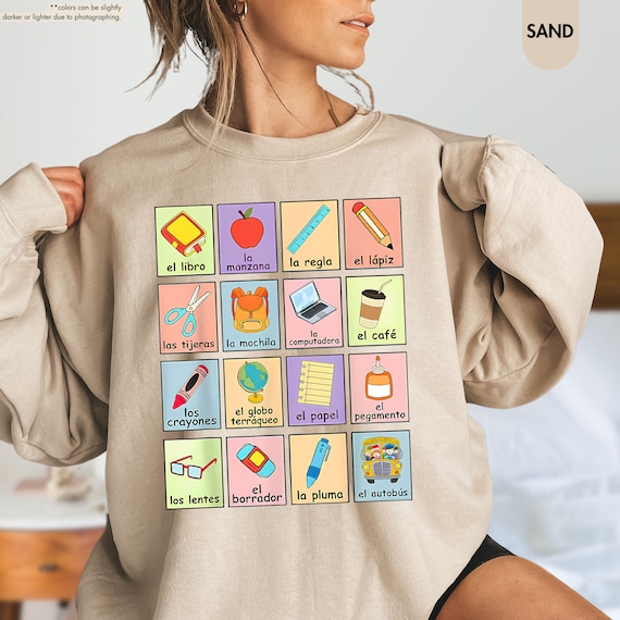 Spanish Teacher Sweatshirt, Maestra Bilingue Spanish Teacher Shirt, Spanish Teacher Gift,Maestra Gifts,Bilingual Teacher Shirt,Dual Language