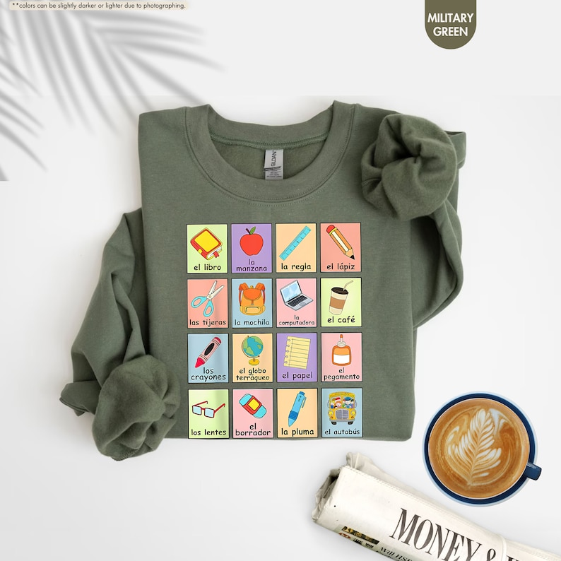 a t - shirt with the words money and a cup of coffee