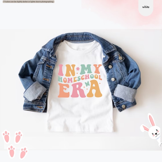 In My Homeschool Era Shirt, Shirt For Kids, Homeschool Kids Shirt, Homeschooling Shirt, Homeschool Gift,Funny Homeschool Shirt,Gift For Kids
