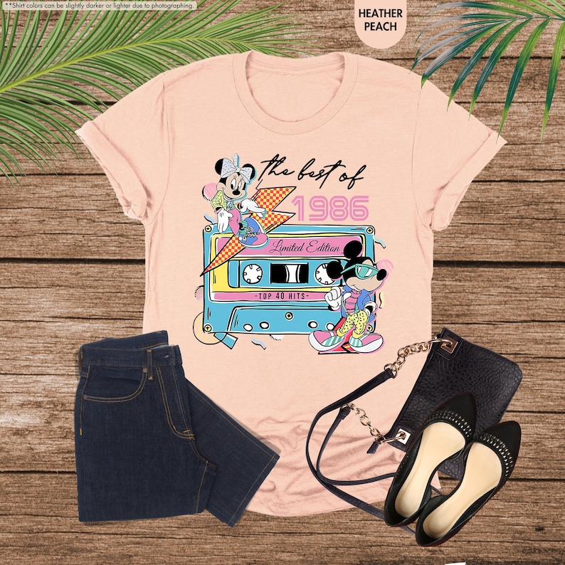 The Best Of 1986 Mickey Shirt, Disney 40th Birthday Tee, Vintage Mickey Minnie Shirt, Disney Limited Edition, Disneyland Birthday Trip Shirt image 3