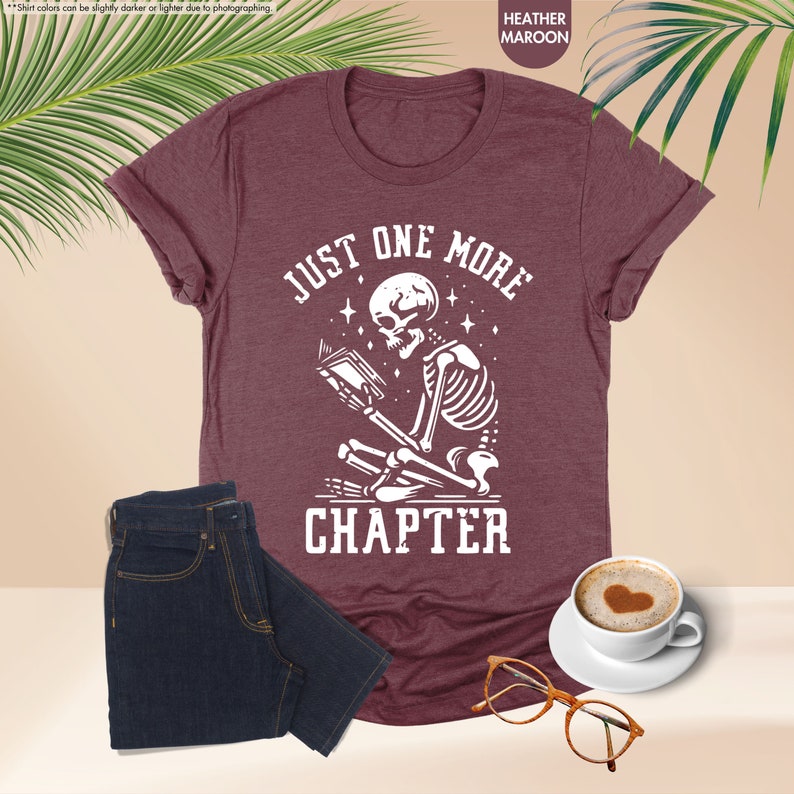 a t - shirt that says just one more charter
