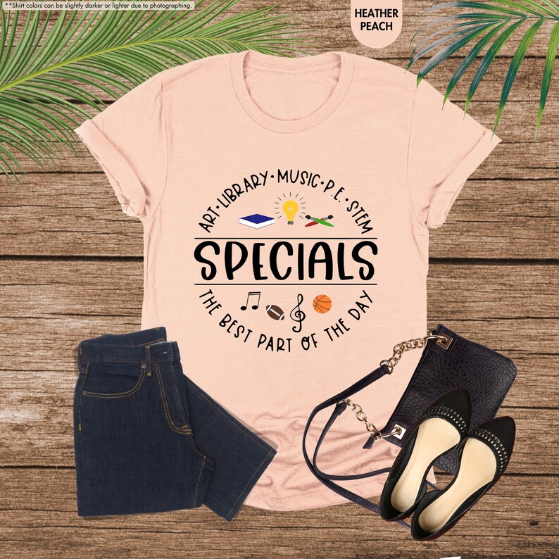 a women's t - shirt with the words specials on it