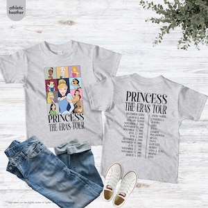 Princess Eras Tour Kids Shirt, Toddler Disney Princess Tee, Girl Birthday Outfit, Disneyland Fairytale Concert , Youth Magical Trip T-Shirt image 7