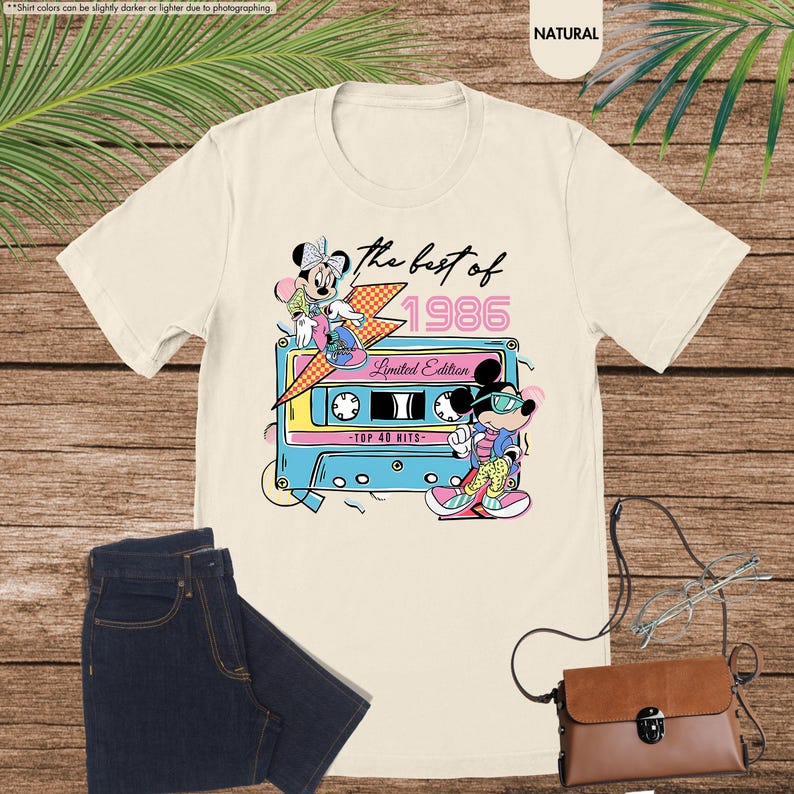 The Best Of 1986 Mickey Shirt, Disney 40th Birthday Tee, Vintage Mickey Minnie Shirt, Disney Limited Edition, Disneyland Birthday Trip Shirt image 12