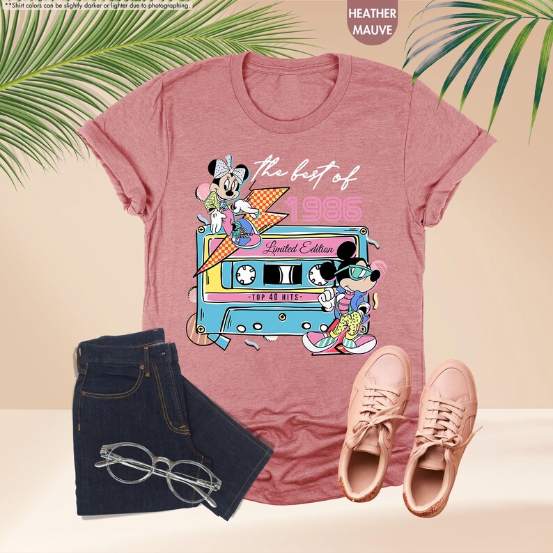 The Best Of 1986 Mickey Shirt, Disney 40th Birthday Tee, Vintage Mickey Minnie Shirt, Disney Limited Edition, Disneyland Birthday Trip Shirt image 11