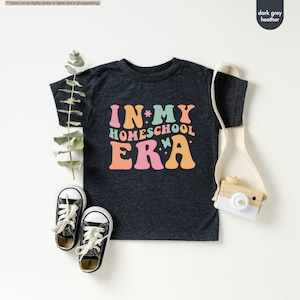 a black shirt with the words in my homeschool era on it
