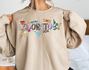 Laboratory Sweatshirt, Lab Tech Shirt, Laboratory Scientist Shirt, Lab Week Shirt, Lab Week Gifts, Lab Worker Shirt,Lab Life Shirt,Lab Gifts