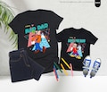 Rad Dad and Rad Like Dad Matching Shirts, Daddy and Me Family T-Shirts, Father's Day Gift for Dad and Kids, Cute Dad Son Daughter Outfit