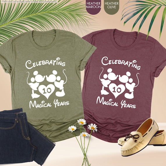 Custom Anniversary Disneyland Shirt,Disney Celebrating Magical Years Shirt,Disneyworld Shirts,Mickey Minnie Matching Shirt,Anniversary Gifts