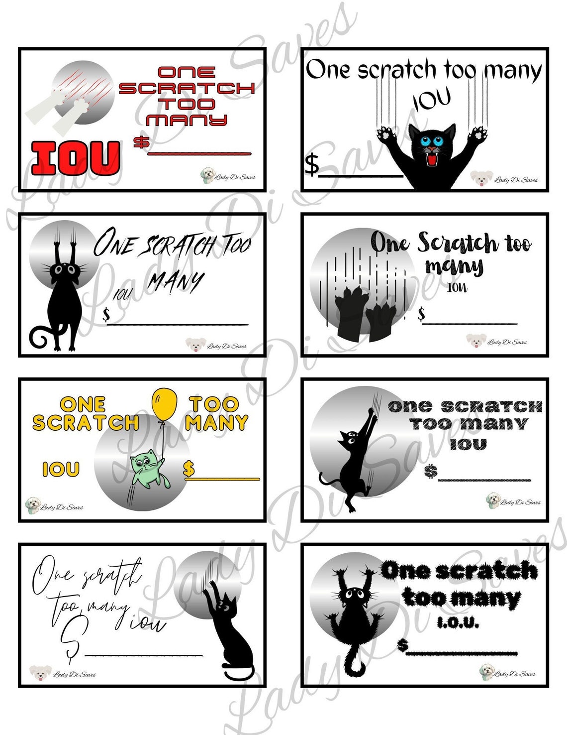 8 Different Ious for Your Scratch off Savings Challenges! 