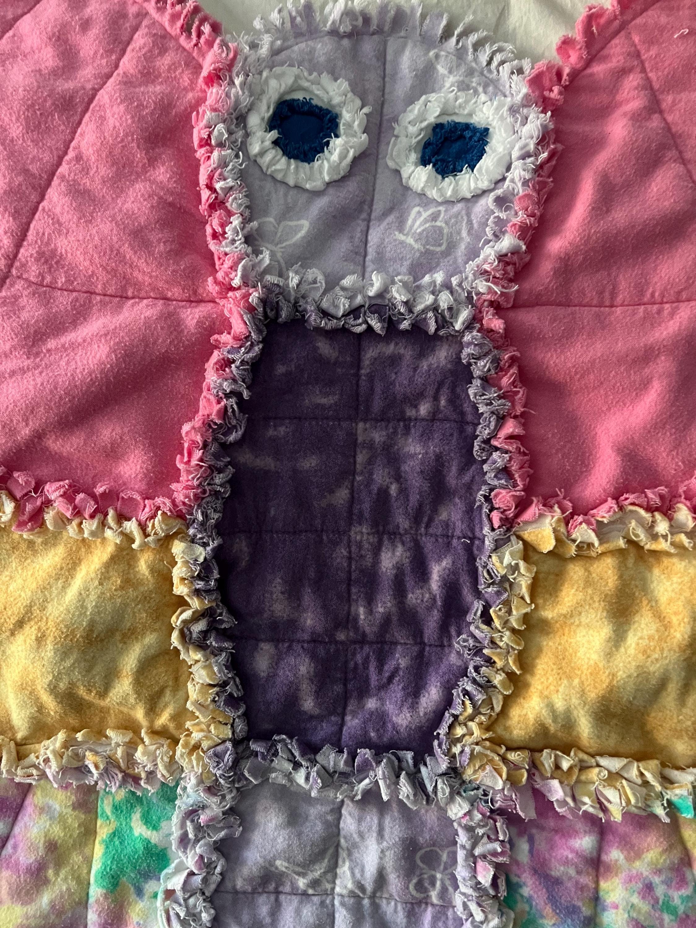 Handmade Rag Quilt, Butterfly Baby Blanket - Etsy