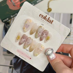 Kamisama Kiss Nails - Almond Nails - Anime Nail - Press On Nails image 2