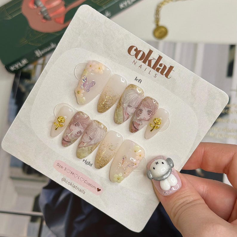 Kamisama Kiss Nails - Almond Nails - Anime Nail - Press On Nails image 2