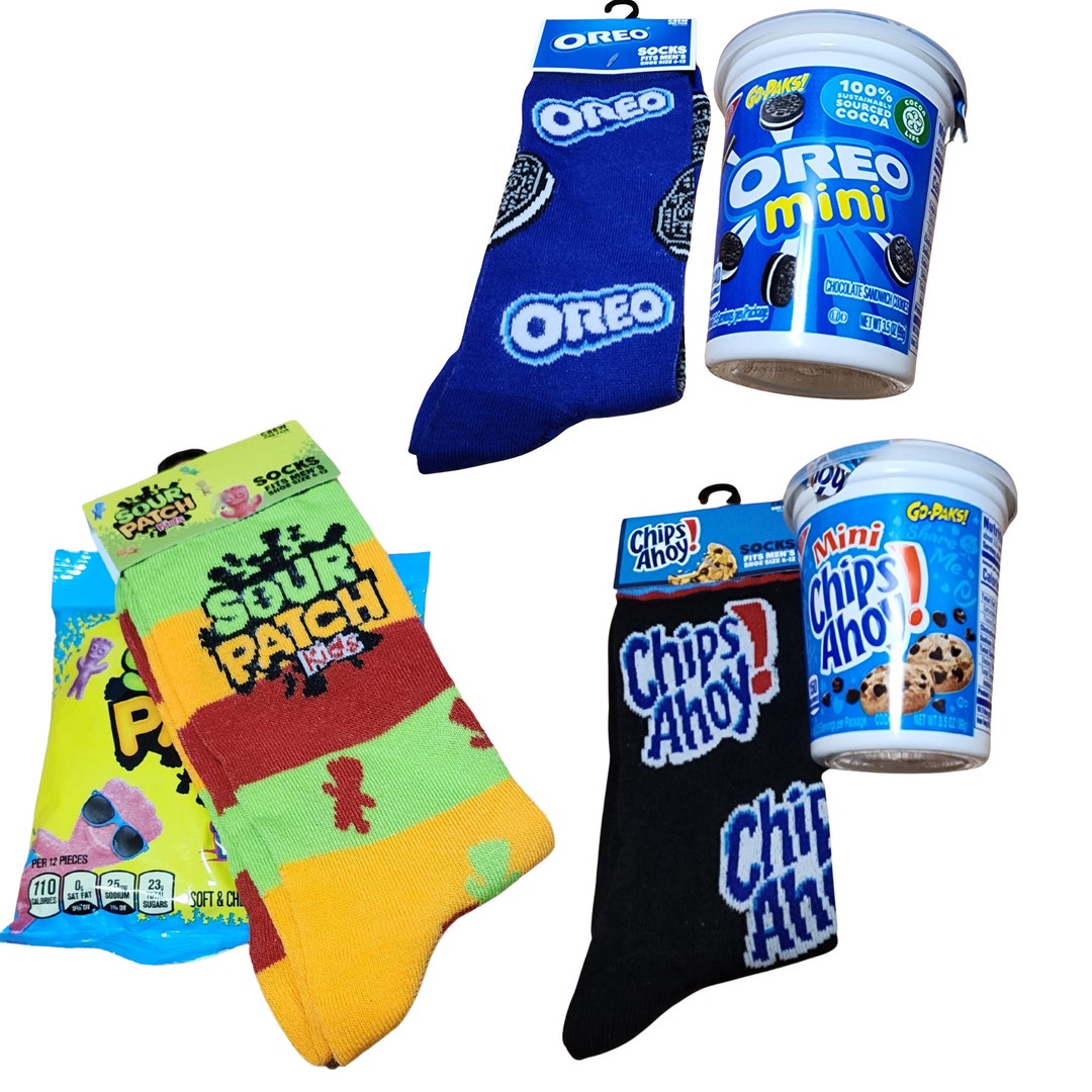 Novelty Socks Cookie Candy Set Gifts for Her Gifts for Him Chips Ahoy