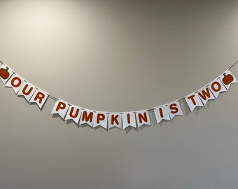 Pumpkin Birthday Banner